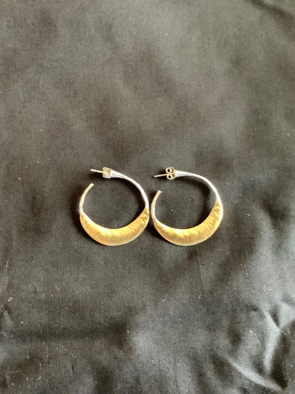 Silpada reversible two tone hoops